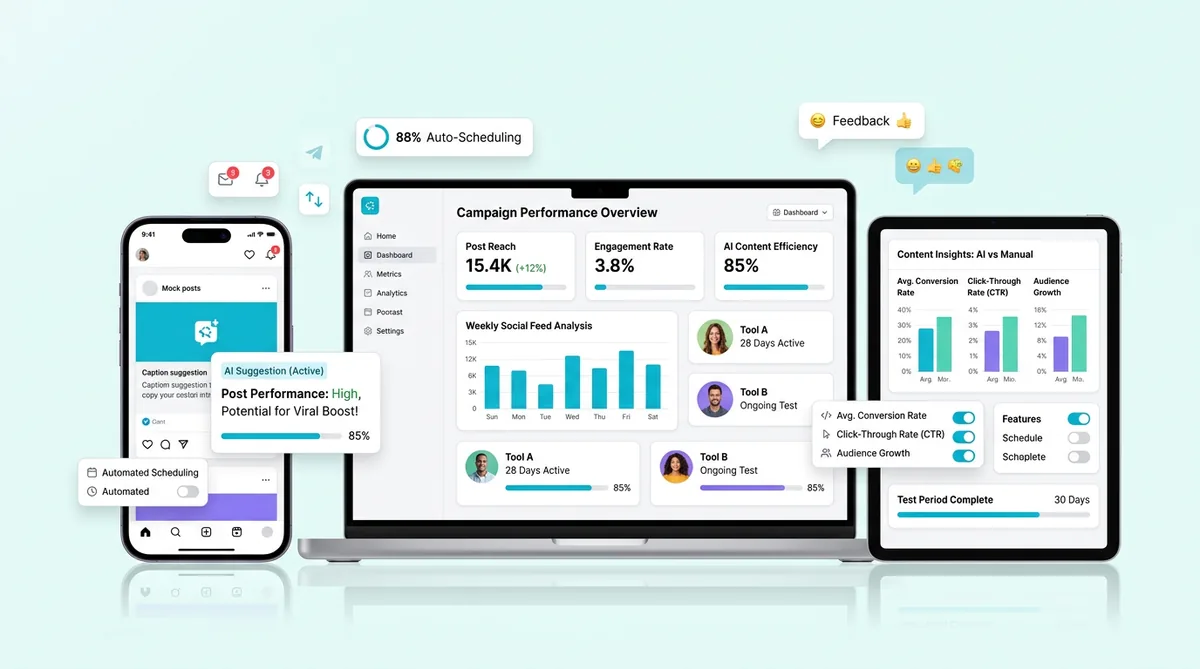 I Tested 5 AI Social Media Tools for 30 Days - Here's What Actually Works