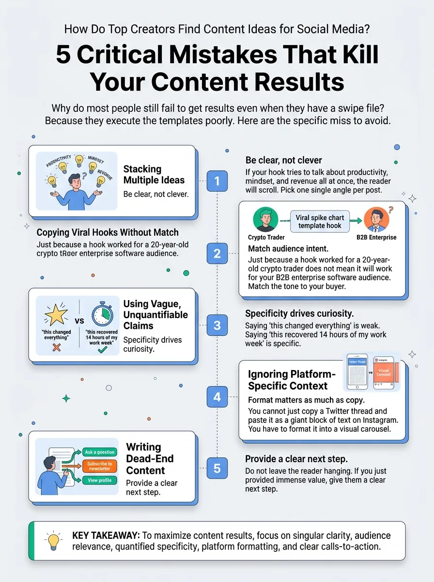 5 Critical Mistakes That Kill Your Content Results — how to find content ideas for social media