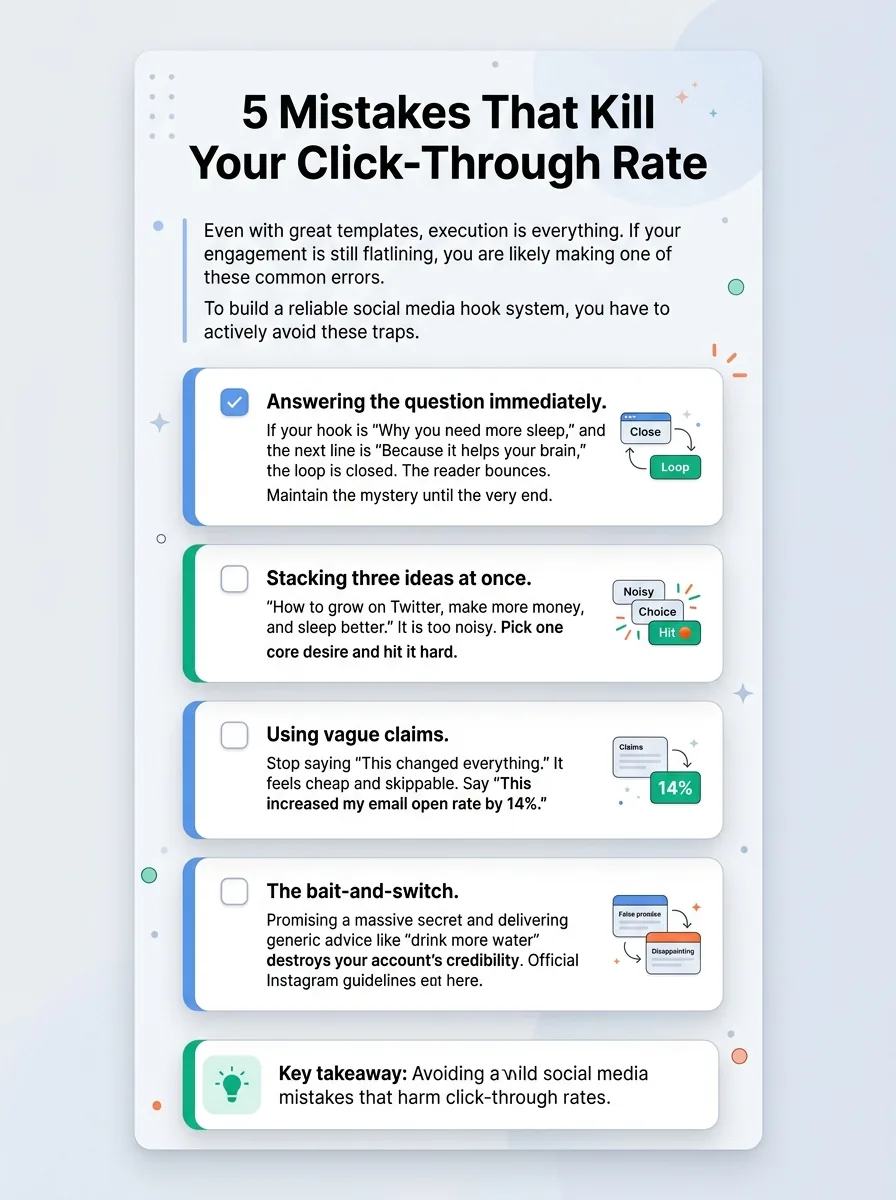 5 Mistakes That Kill Your Click-Through Rate — curiosity hook examples